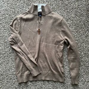 J Crew Quarter Zip - Brown - Size Small